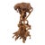 Varnished Driftwood Root Natural Organic Wood Pedestal Side End Table Stand Nice For Sale