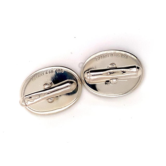 1990s Tiffany & Co. Estate Cufflinks Sterling Silver 925, 2 Pieces For Sale - Image 10 of 12