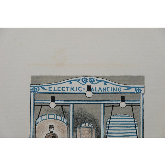 Lucien Boucher, La Balançoire électrique, Lithograph For Sale - Image 5 of 6
