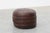 Mid-Century Modern Round Patchwork Leather Pouf, Switzerland, 1970s For Sale - Image 3 of 10