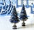 Lapis Lazuli Christmas Tree Lamp Finials - A Pair For Sale - Image 4 of 5