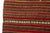 Apricot Mid 20th Century Handwoven Striped Tribal Runner For Sale - Image 8 of 10