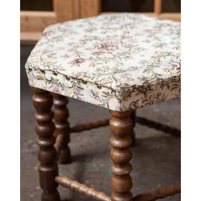 Scandinavian Beech Bobbin Stool — 1950s For Sale - Image 4 of 7