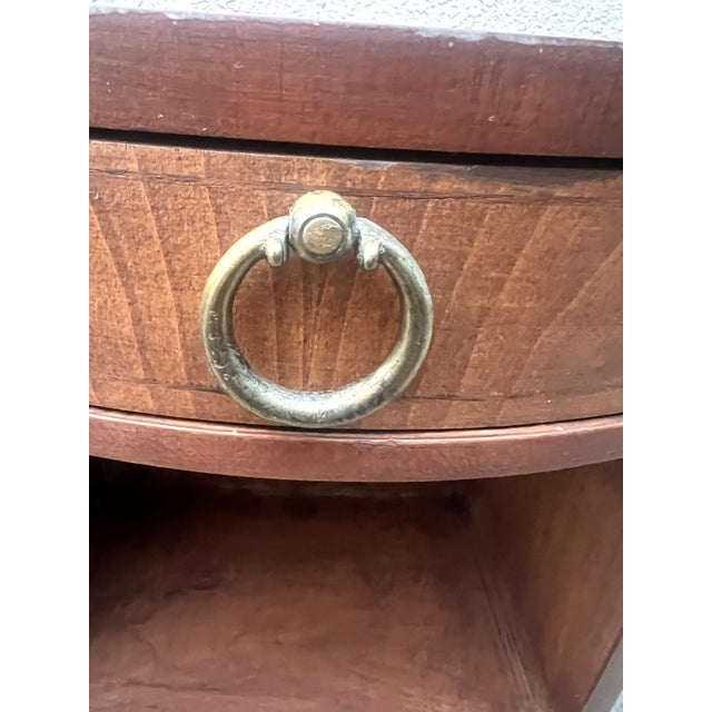 Midcentury Baker Barrel Side Tables (Pair) For Sale - Image 9 of 12