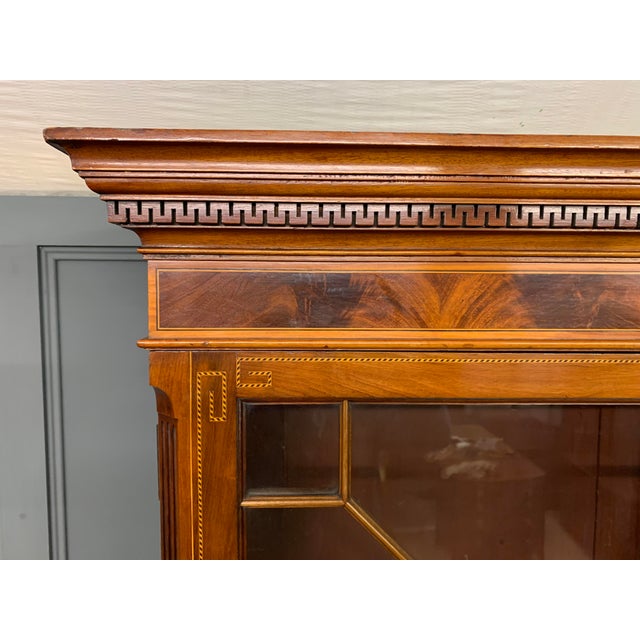 Brown Mahogany Bookcase from Edwards & Roberts, 1900s For Sale - Image 8 of 18