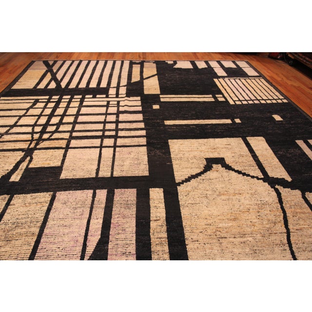 Sand Large Modern Contemporary Rug For Sale - Image 8 of 8