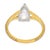 Mid 20th Century Lugano Gia 1.54 Carat Rose Cut Diamond 18k Yellow Gold Engagement Ring, Size 6 For Sale In Los Angeles - Image 6 of 8