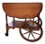 Mid 20th Century Walnut Drop Leaf Tea Table/Bar Cart For Sale