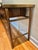 Wood 1970’s Mastercraft Attributed Brass Clad Faux Bamboo and Burl Wood 3 Drawer Console Table For Sale - Image 7 of 13