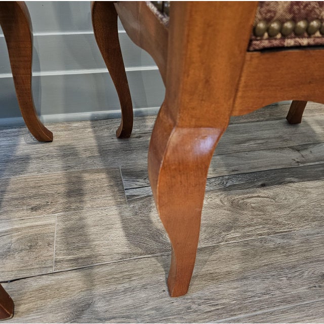 Ethan Allen Legacy Collection French Country Upholstered Arm Chairs For Sale In New York - Image 6 of 15