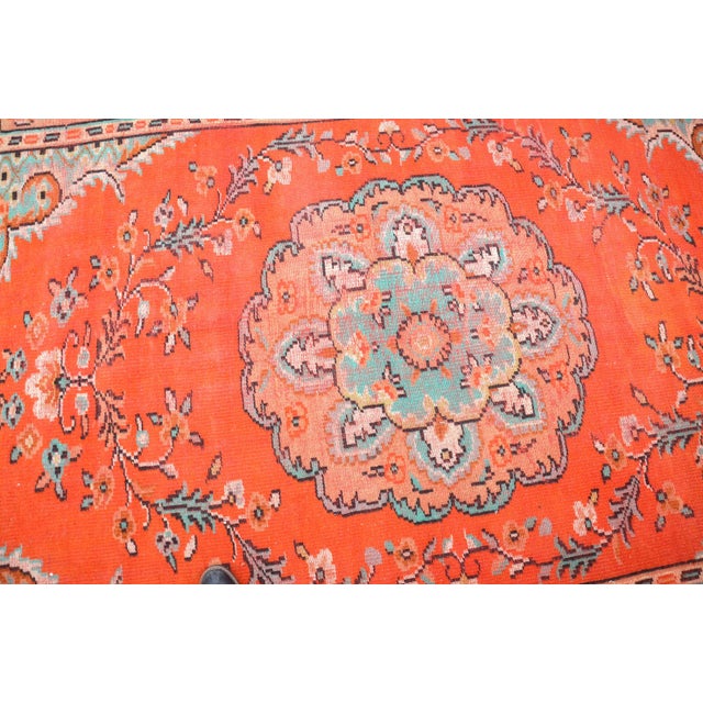 Persimmon 1960s Vintage Decor Rug For Sale - Image 8 of 11