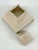 Metal Vintage Postmodern Ceramic Pyramid Box For Sale - Image 7 of 12