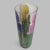 Glass Vintage Original Hand Painted Botanical Iris Flower Glass Vase Signed For Sale - Image 7 of 17