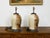 Pair of 1880s English Stoneware with Coat of Arms Made into Wired Table Lamps For Sale - Image 4 of 8