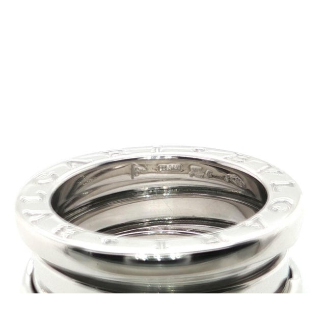 Metal Mid 20th Century Bvlgari B.zero1 Three-Band Ring in 18k White Gold Size EU 49 US 4.5 For Sale - Image 7 of 7