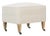 Cream Alcott Ottoman, Cream Linen For Sale - Image 8 of 8