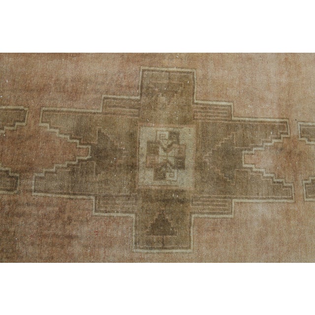 Textile 1970s Vintage Turkish Handmade Wool Cotton Terracotta Runner Rug For Sale - Image 7 of 11