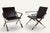 Leather and Chrome-Plated Metal Armchairs, Italy, 1970, Set of 2 For Sale - Image 4 of 18
