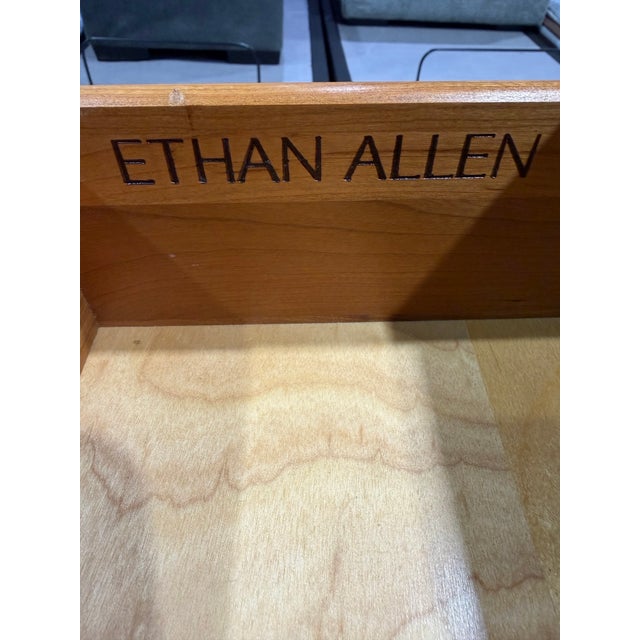 Wood Ethan Allen Cherry Wood Dresser For Sale - Image 7 of 8