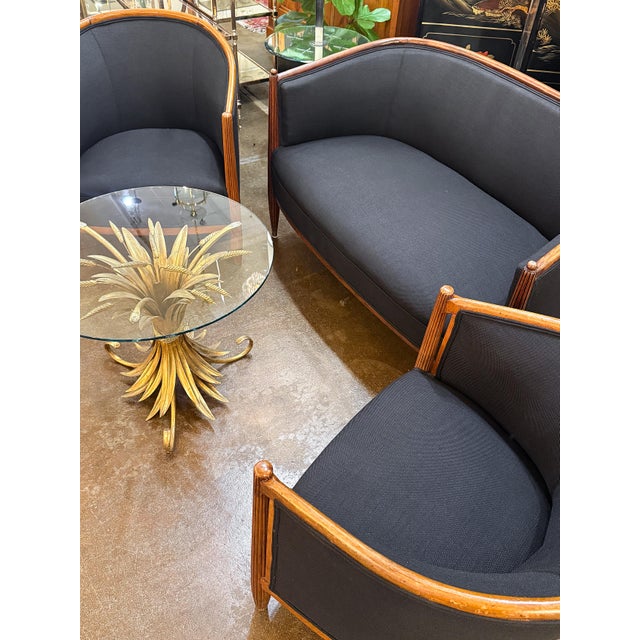 Pair of French Lounge Chairs in the Art Deco Style (Individually Priced) For Sale - Image 13 of 17