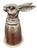 Gucci Vintage Gucci Silver-Tone Rabbit Hare Head Stirrup Cup For Sale - Image 4 of 8