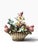 Striking vintage Capodimonte-style floral centerpiece featuring an exceptionally dimensional arrangement of individually...