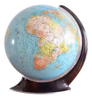 Streamline Globe from C.A. Kochs Publishing House, 1960s