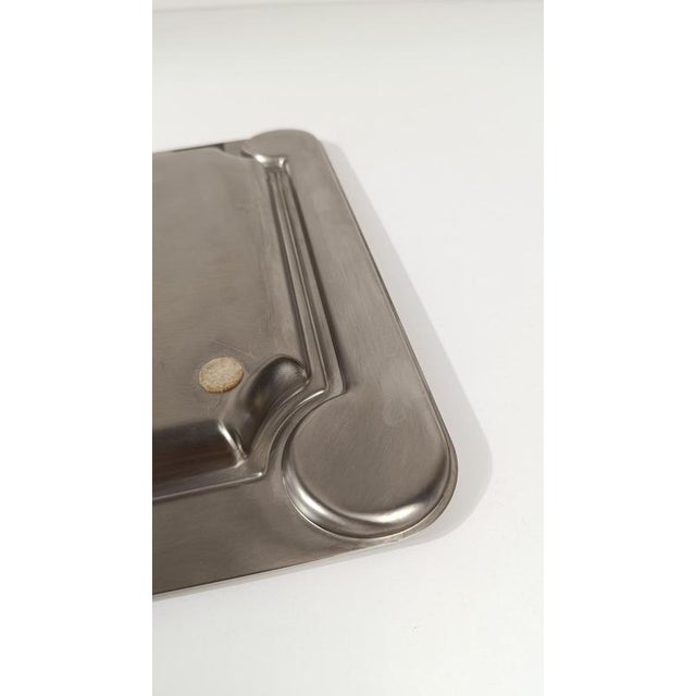 Postmodern Tray in Steel and Veneered Plywood, 1980s For Sale - Image 11 of 18