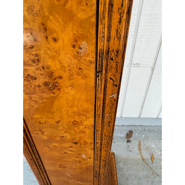 Vintage Burled Wood Italian Florentia Sculpture Display Pedestal For Sale In West Palm - Image 6 of 12