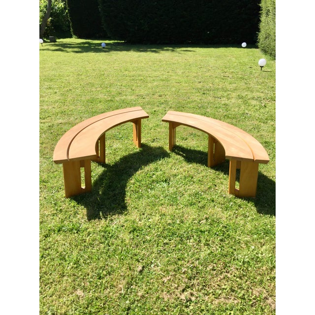 Vintage Benches from Pierre Chapo, 1973, Set of 2 For Sale - Image 17 of 18