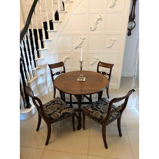 A charming antique 17th century oak gateleg drop leaf dining / supper table dating to around 1680, displaying wonderful...