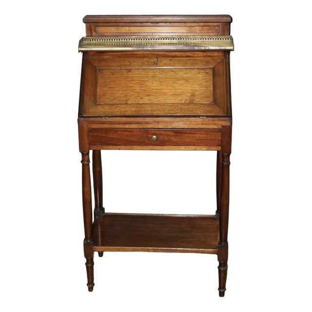 Directoire Style Desk in Mahogany, 1950s For Sale