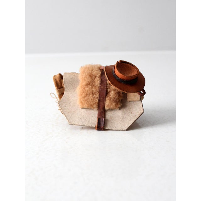 Textile Vintage Miniature Andean Folk Art Figurine For Sale - Image 7 of 7