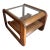 1970s Postmodern Walnut Waterfall Coffee Table Attributed to Lou Hodges for Mersman For Sale