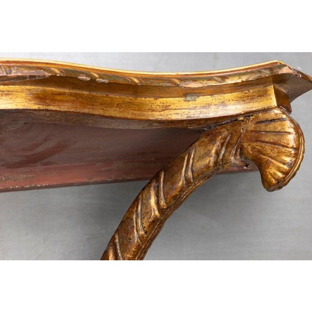 Faux Tortoiseshell and Parcel-Gilt Wall Bracket For Sale - Image 4 of 7
