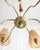 Mid-Century Modern Brass Chandelier with Shades, 1950s For Sale - Image 3 of 5