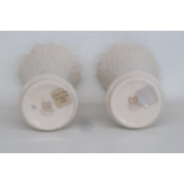 Lenox China Pair of 2 Ivory Porcelain Woodland Vases Acanthus Leaf Pattern 4929b For Sale - Image 11 of 15