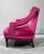 Pair of Chairs Open Arm Lounge Chairs by Silver Craft Furniture Company Gaston Y Daniela Pink Velvet For Sale - Image 10 of 12