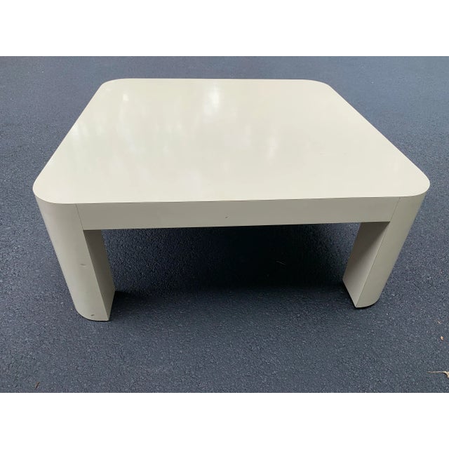 Vintage Coffee Table in Cream Formica For Sale - Image 9 of 12