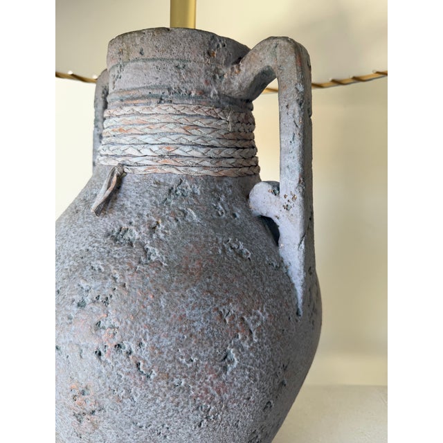Vintage 1980s Lee Reynolds Signed Southwestern Organic Textured Table Lamp For Sale In Miami - Image 6 of 12