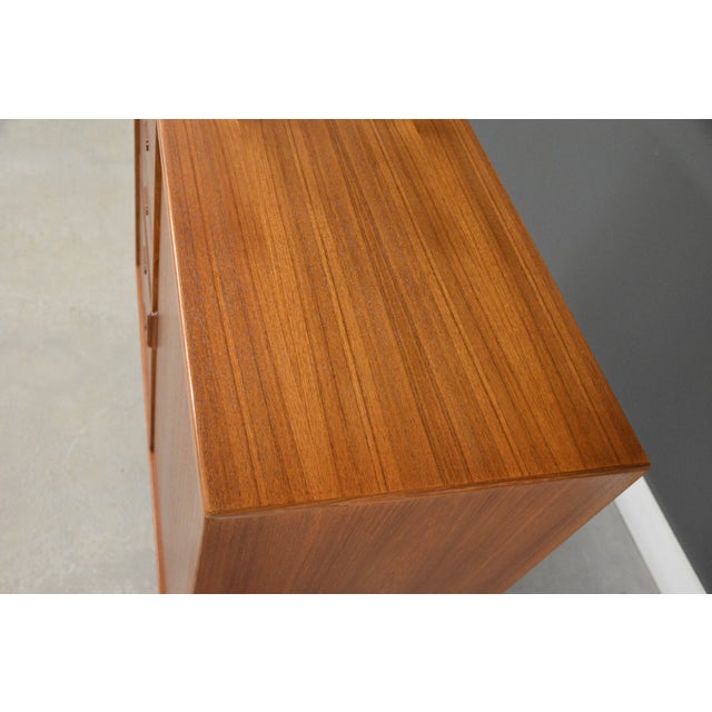 1960s Danish Modern Svend Madsen Style Teak Armoire Dresser For Sale - Image 9 of 10