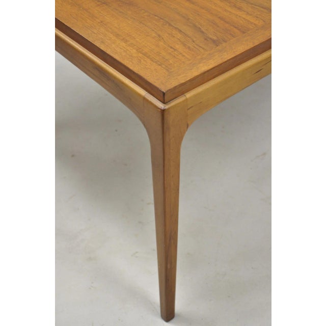 Vintage Lane Altavista Walnut "Rhythm" Mid Century Modern Square Coffee Table For Sale In Philadelphia - Image 6 of 9