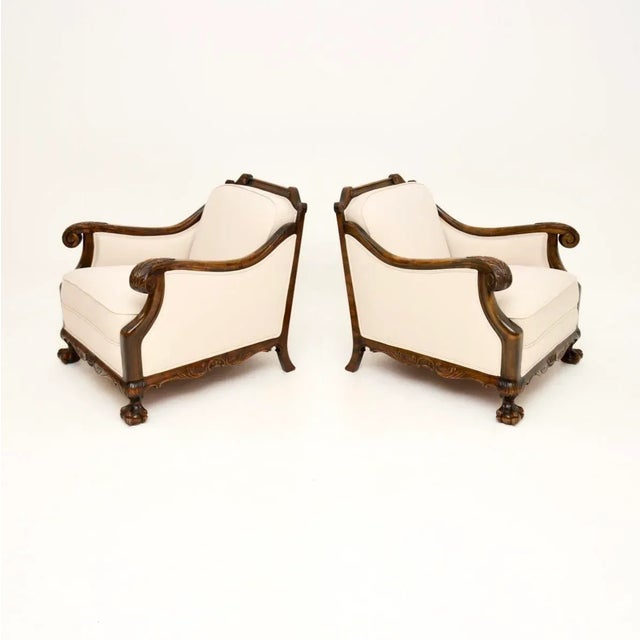 Swedish Lounge Chairs in Satin Birch, 1900s, Set of 2 For Sale - Image 3 of 13