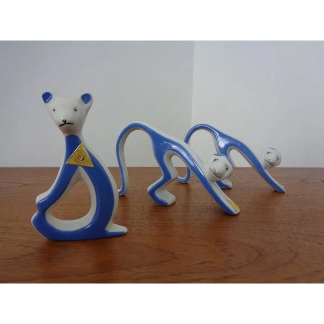 Mid-Century Modern Monkeys and Bear by Royal Dux Bohemia, 1950s, Set of 3 For Sale - Image 3 of 18