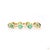 Modern 3.14 Carat Round Brilliant Cut Diamond Emerald Gold Bracelet For Sale - Image 3 of 9