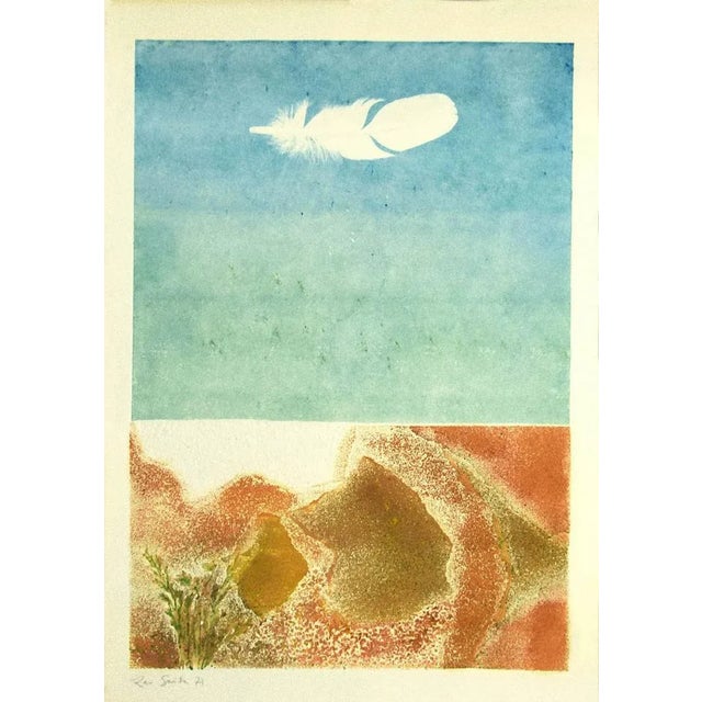 Composition is an original colored etching artwork on cardboard realized by Leo Guida in 1971. Hand-signed in pencil and...