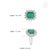 Contemporary Empire Style 4.1ct Big Emerald Diamond 14k White Gold Ring Size 4 For Sale - Image 12 of 18