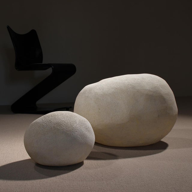 Moon Rock Dora Lamps by André Cazenave for Atelier A Paris, France, 1969, Set of 2 For Sale - Image 4 of 15