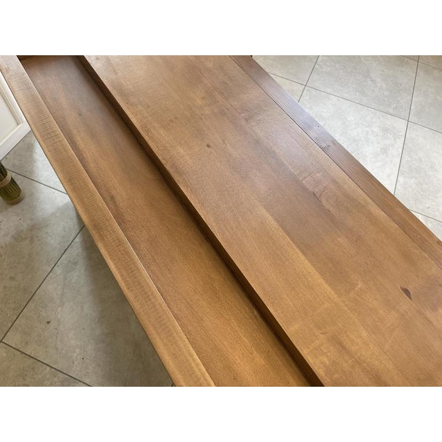 Wood Narrow Workbench with Drawers For Sale - Image 7 of 18