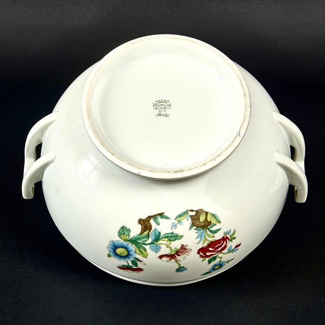 Mid-Century Italian Porcelain Soup Tureens from Richard Ginori, 1940s, Set of 2 For Sale - Image 11 of 13
